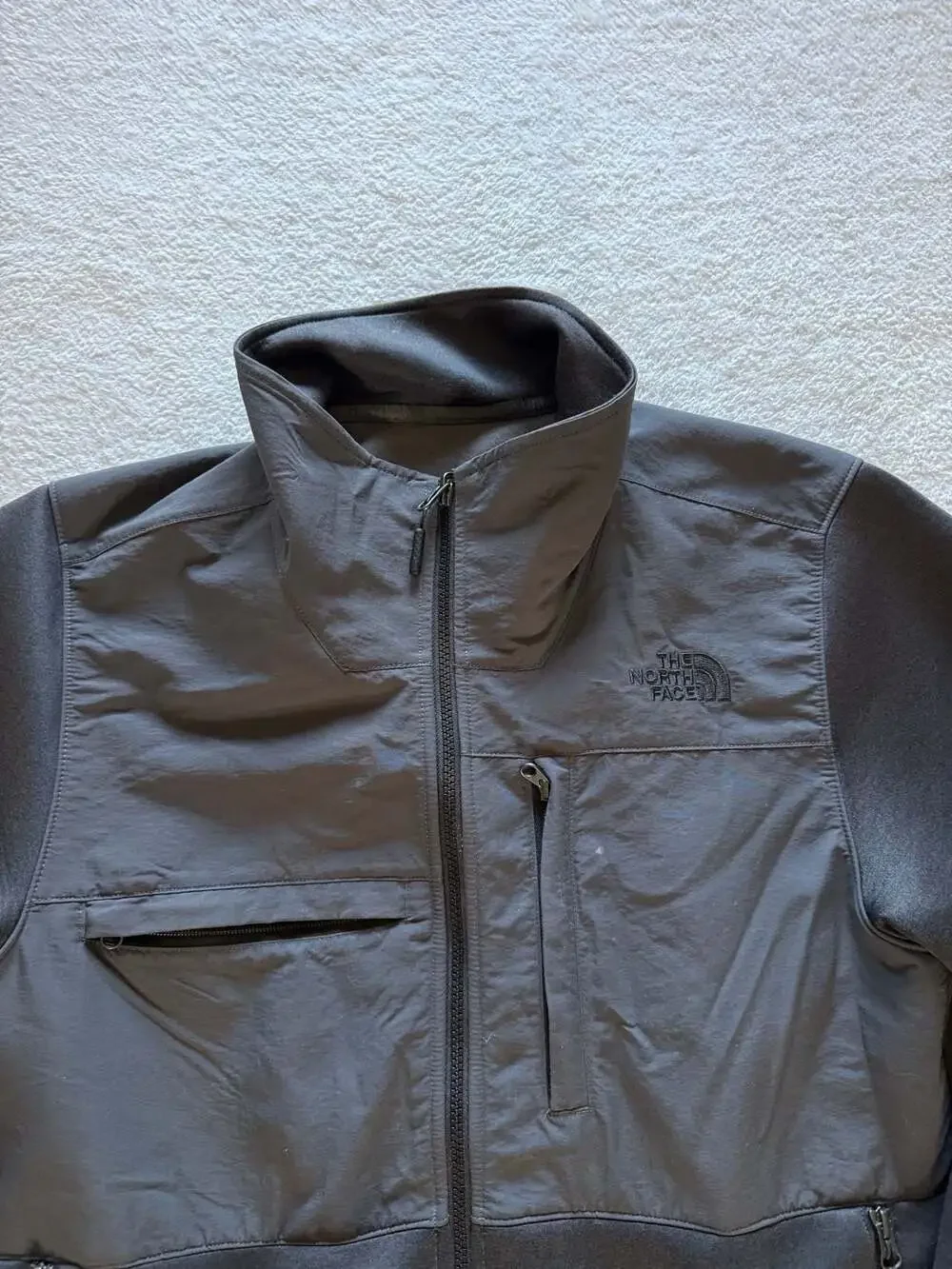 The North Face Men's Hybrid Full-Zip Medium Jacket Charcoal Gray Softshell